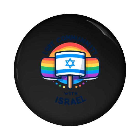 LGBTQ community STANDS WITH ISRAEL Pin Buttons