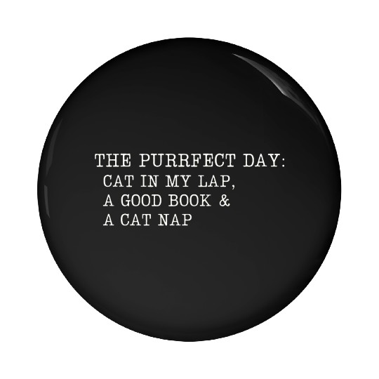 Cat in My Lap Book Catnap The Purrfect Day Pin Buttons