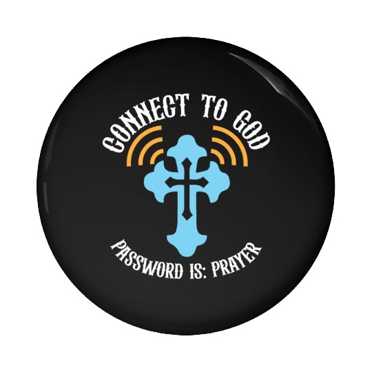 Connect to God I Love Jesus Believer Scripture Pin Buttons
