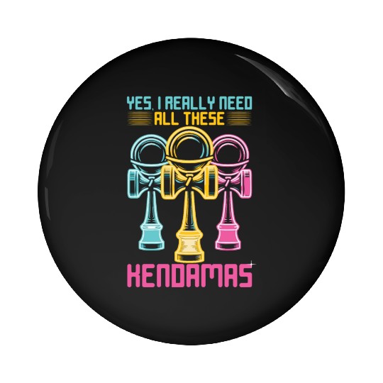 Kendama Retro 80s Vaporwave Kendama Pin Buttons