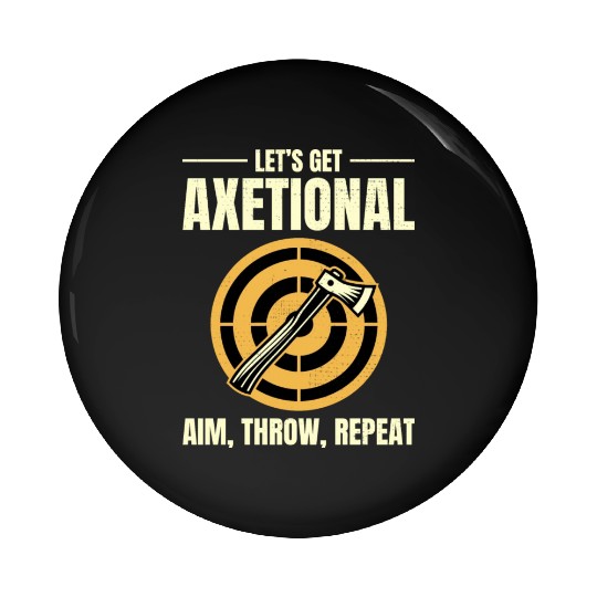 Axetional Axe Throwing Bullseye Aim Throw Repeat Pin Buttons