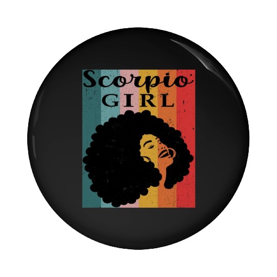 scorpio girl Zodiac Sign Astrology Horoscope Star Pin Buttons
