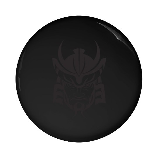 Samurai Helmet Logo Katana Swordsman Pin Buttons