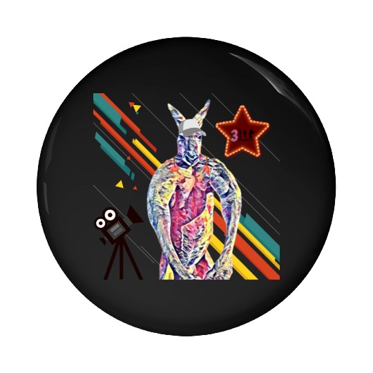 Kangaroo Super Star Pin Buttons