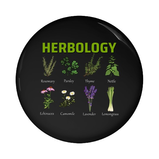 Herbology Herb Garden Pin Buttons