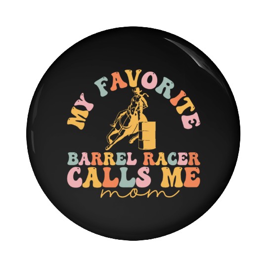 Groovy Barrel Racing Pin Buttons