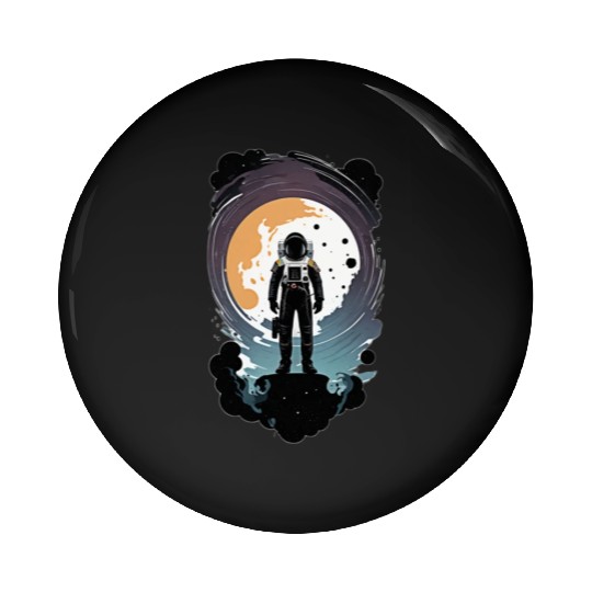 astronauts enter the space dimension Pin Buttons