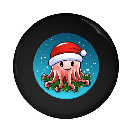 Jellyfish Christmas Pin Buttons