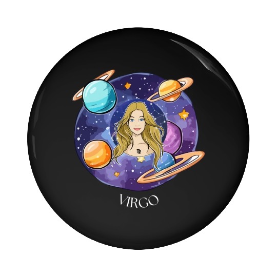 Virgo zodiac sign Pin Buttons