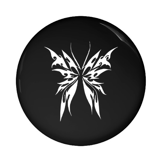 Awesome Cyber Butterfly Cybersigilism A Geometric Pin Buttons