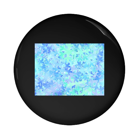 Crystal Snowflake Pattern Pin Buttons