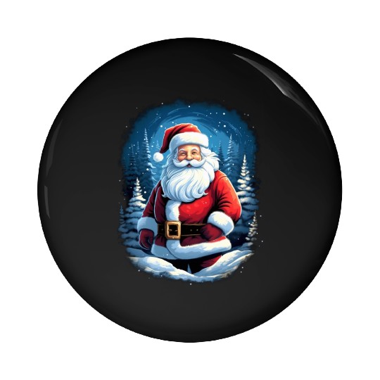 Santa Claus Pin Buttons