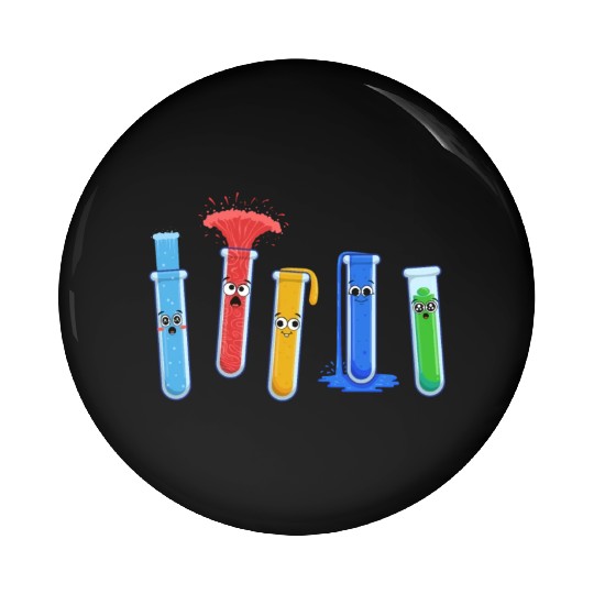 Science Pin Buttons, Physics Of Fluids Emotion Test