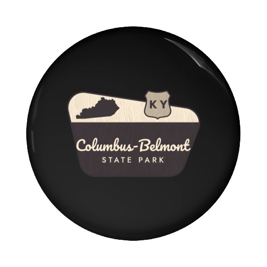 Columbus-Belmont State Park Kentucky Welcome Sign Pin Buttons