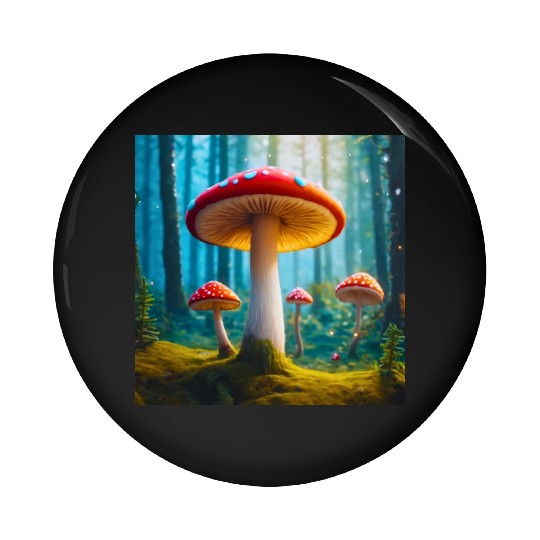 Mellow Mushroom Pin Buttons