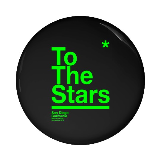 To The Stars Green Pin Buttons