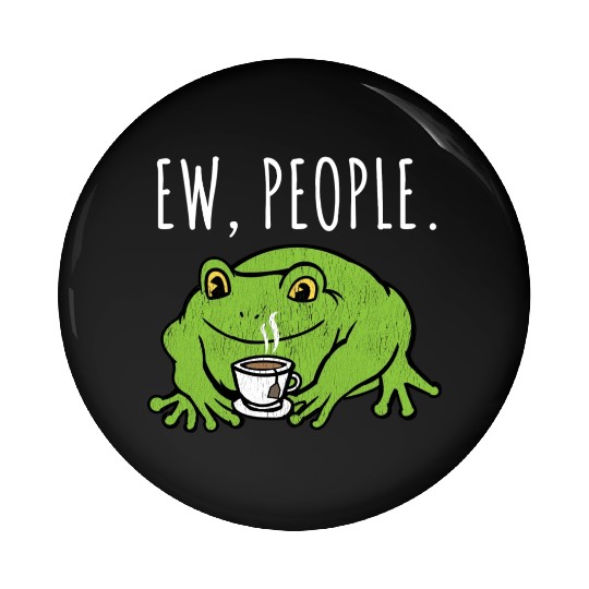 Ew People Cottagecore Frog With Tea Pin Buttons