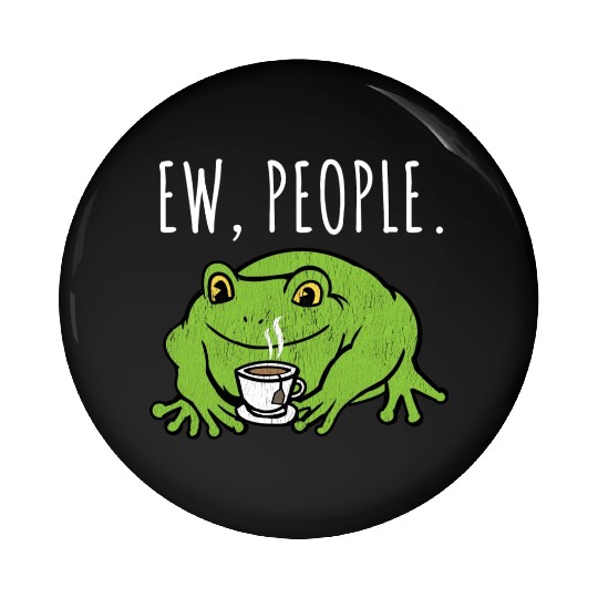 Ew People Cottagecore Frog With Tea Pin Buttons