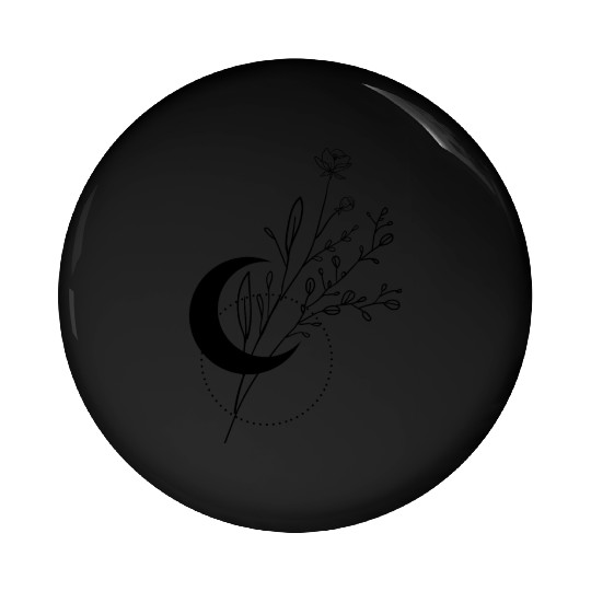 Astrology floral design Pin Buttons