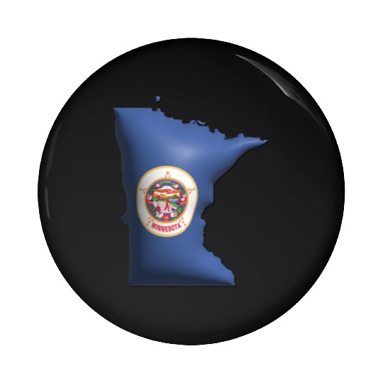 Minnesota - 3D Flag Map Pin Buttons