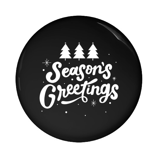 Seasons Greetings Pin Buttons