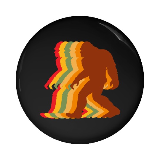 Retro Bigfoot Pin Buttons