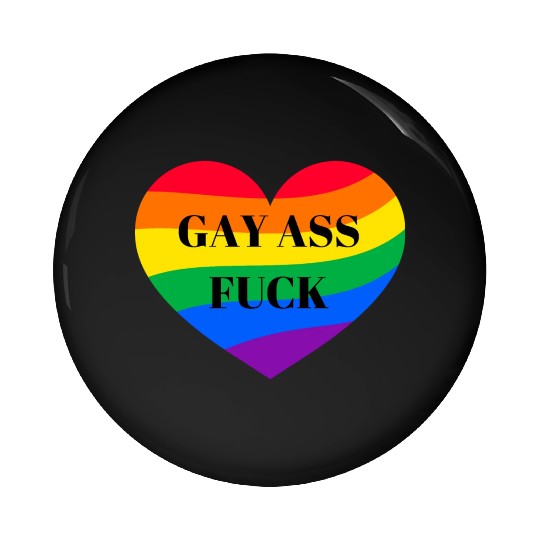 Rainbow Heart Gay Pin Buttons