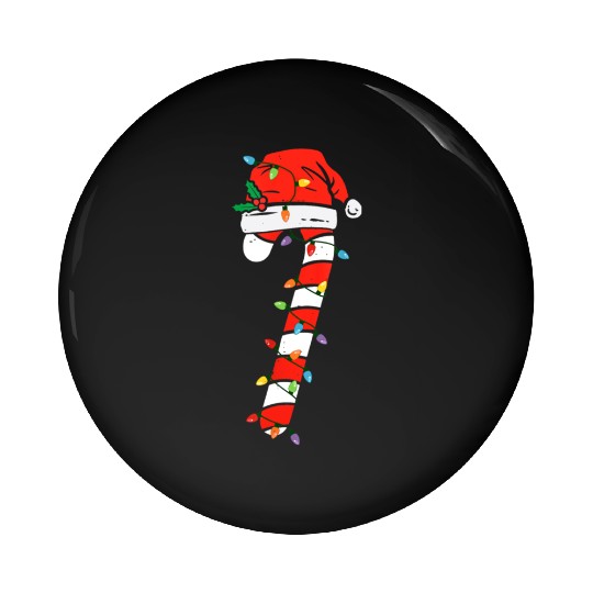 Christmas Candy Cane Santa Xmas Kids Toddler Youth Pin Buttons