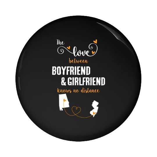 Love Between BF And GF Albm To New Jersey Gift Pin Buttons