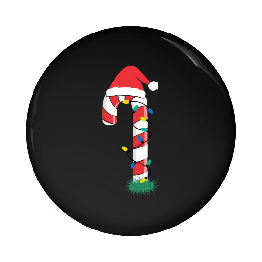 Christmas Candy Cane Santa Xmas Kids Toddler Youth Pin Buttons