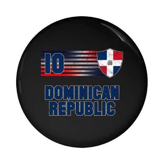 Dominican Republic Pin Buttons
