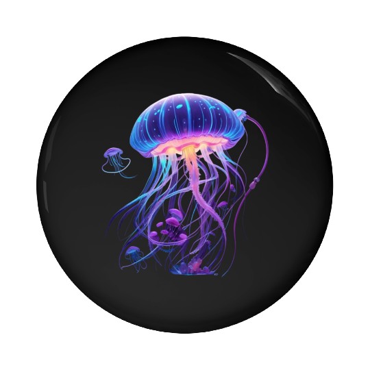 Jellyfish Jewels Pin Buttons