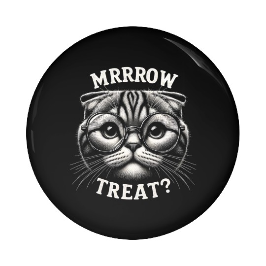 Scottish fold More Treats 18 - Cute realistic cat Pin Buttons