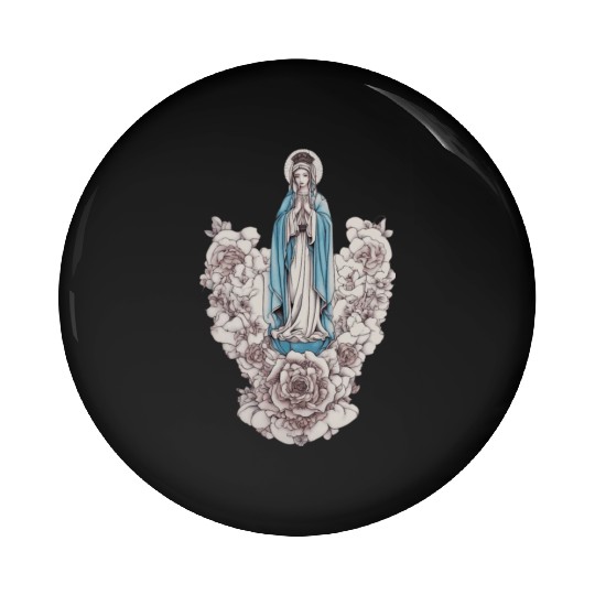 Mother of Jesus Pin Buttons