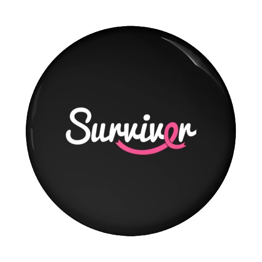 Breast Cancer Survivor K Ribbon Breast Cancer Awar Pin Buttons