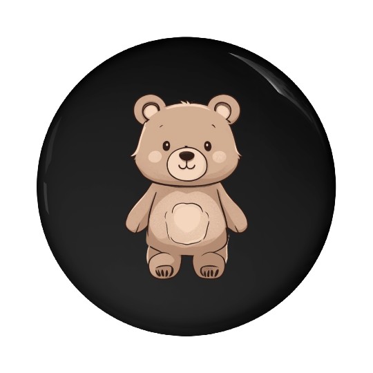 Baby Brown Bear Pin Buttons