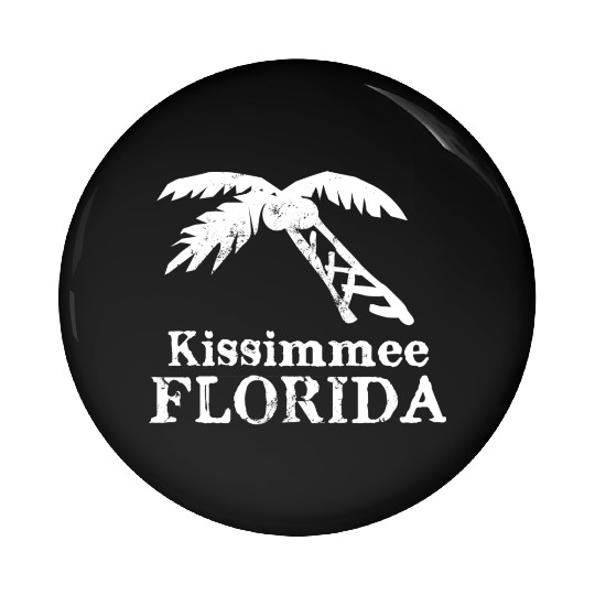 Kissimmee Florida Palm Tree Souvenirs Gifts Pin Buttons