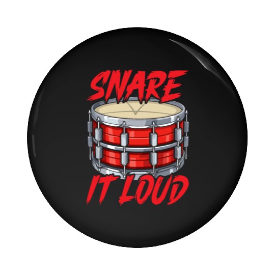 Snare Drum Musical Instrument Musician Drummer Pin Buttons