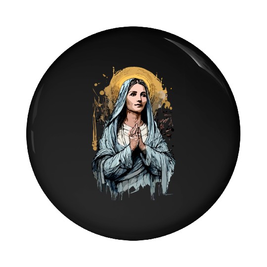 Mary the Mother of Jesus Pin Buttons