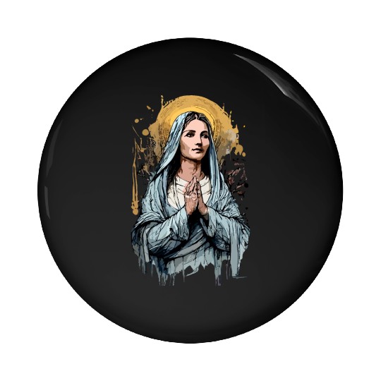 Mary the Mother of Jesus Pin Buttons