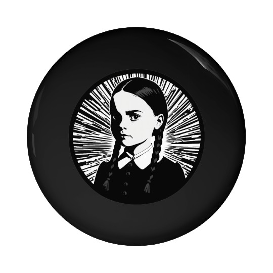 Wednesday Addams Pin Buttons