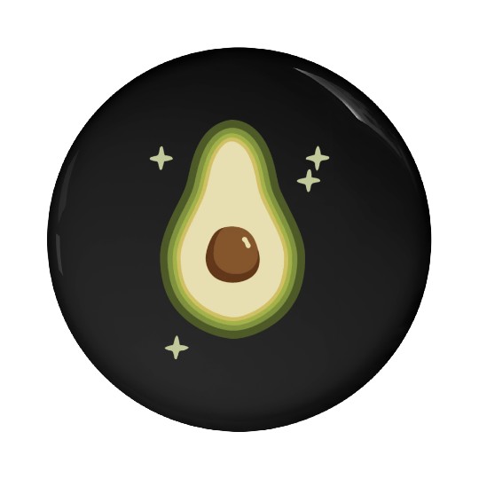 Avocado Green Stars Pin Buttons