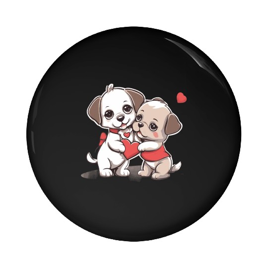 Puppy Love Pin Buttons