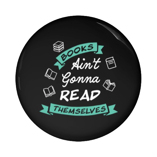 Funny Reading Teacher Bookworm Pin Buttons
