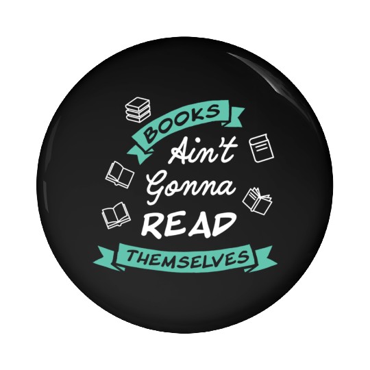 Funny Reading Teacher Bookworm Pin Buttons