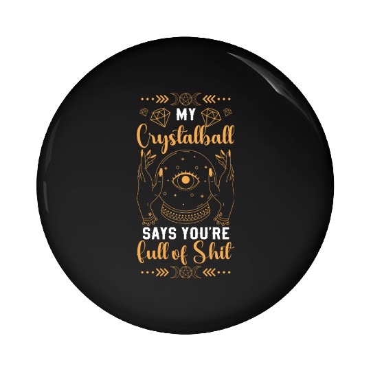 Crystal Ball Magical Signs Pin Buttons