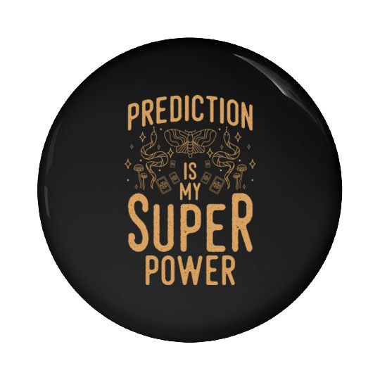 Crystal Ball Fate Astronomer Signs Pin Buttons