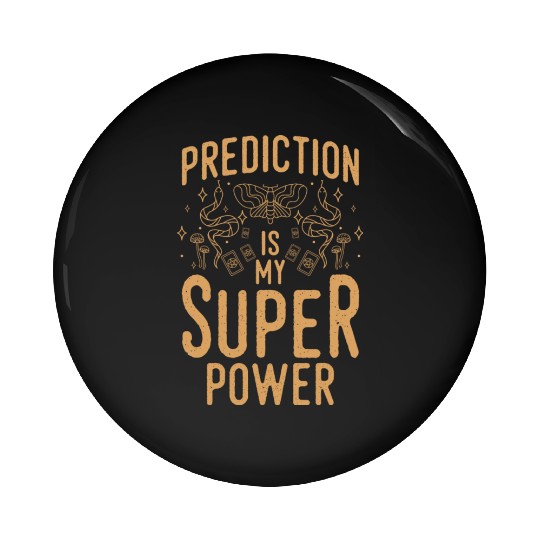 Crystal Ball Fate Astronomer Signs Pin Buttons