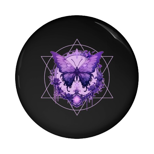 Enchanted Butterfly Witchcraft Fairycore Ethereal Pin Buttons