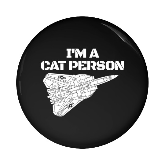 I'm Cat Person F14 Tomcat Fighter Jet Schematicf14 Pin Buttons